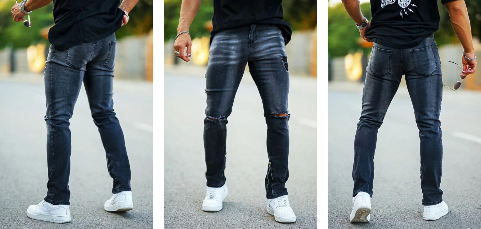 High quality stacked jeans