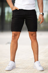 Men's Black Jean Short - Basic Style