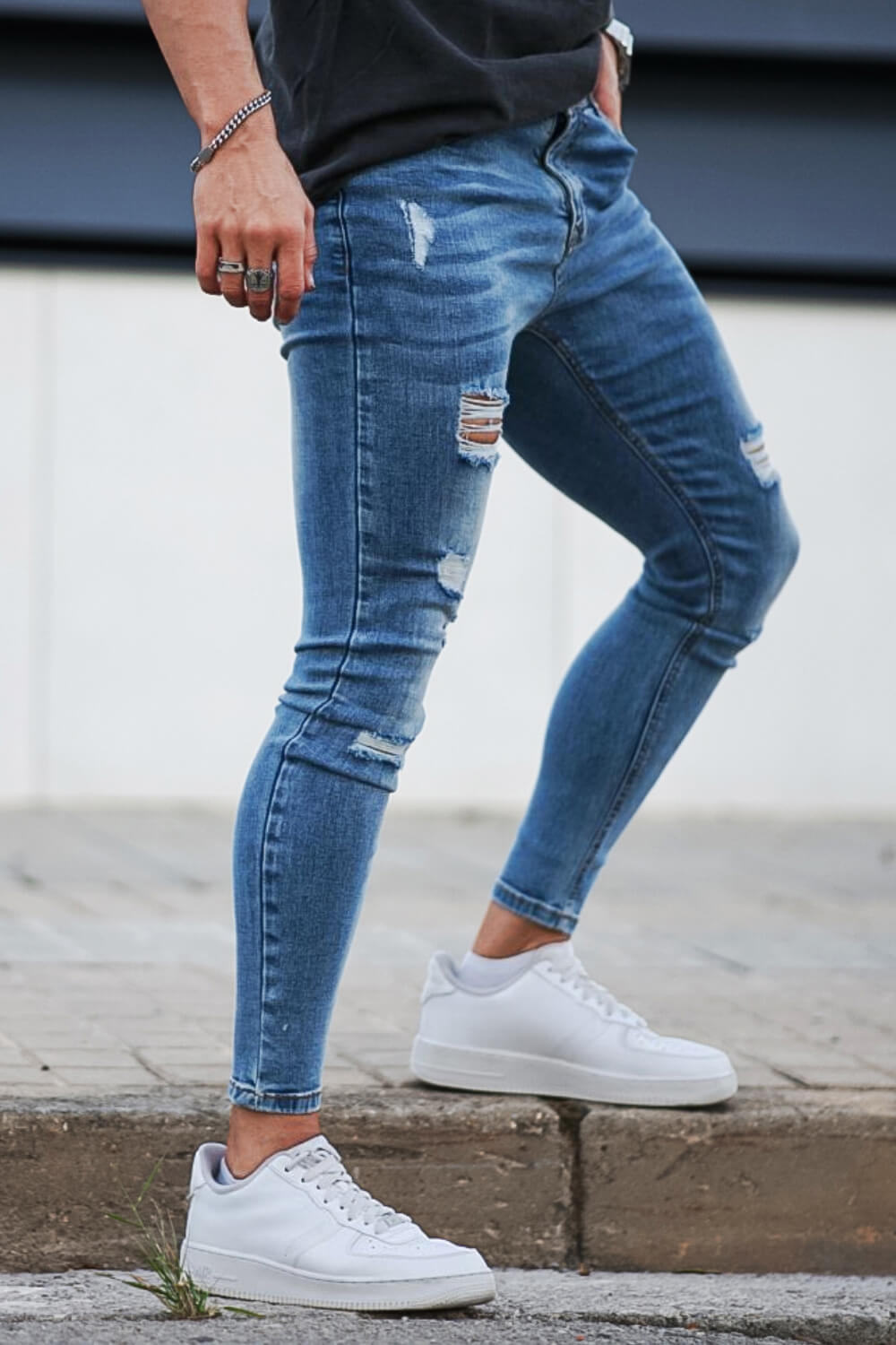 Men‘s Blue Skinny Jean - Ripped