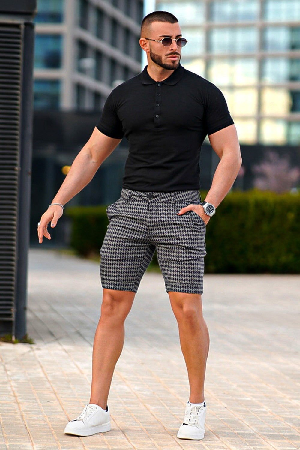 Men's Stretch Chino Short - Pattern Design