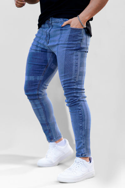 Pinstripe hot sale skinny jeans