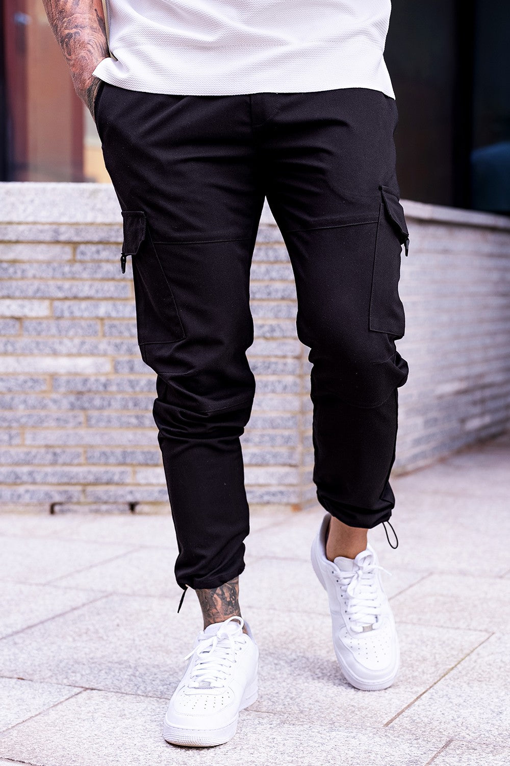 Men's Casual Cargo Pant - Black