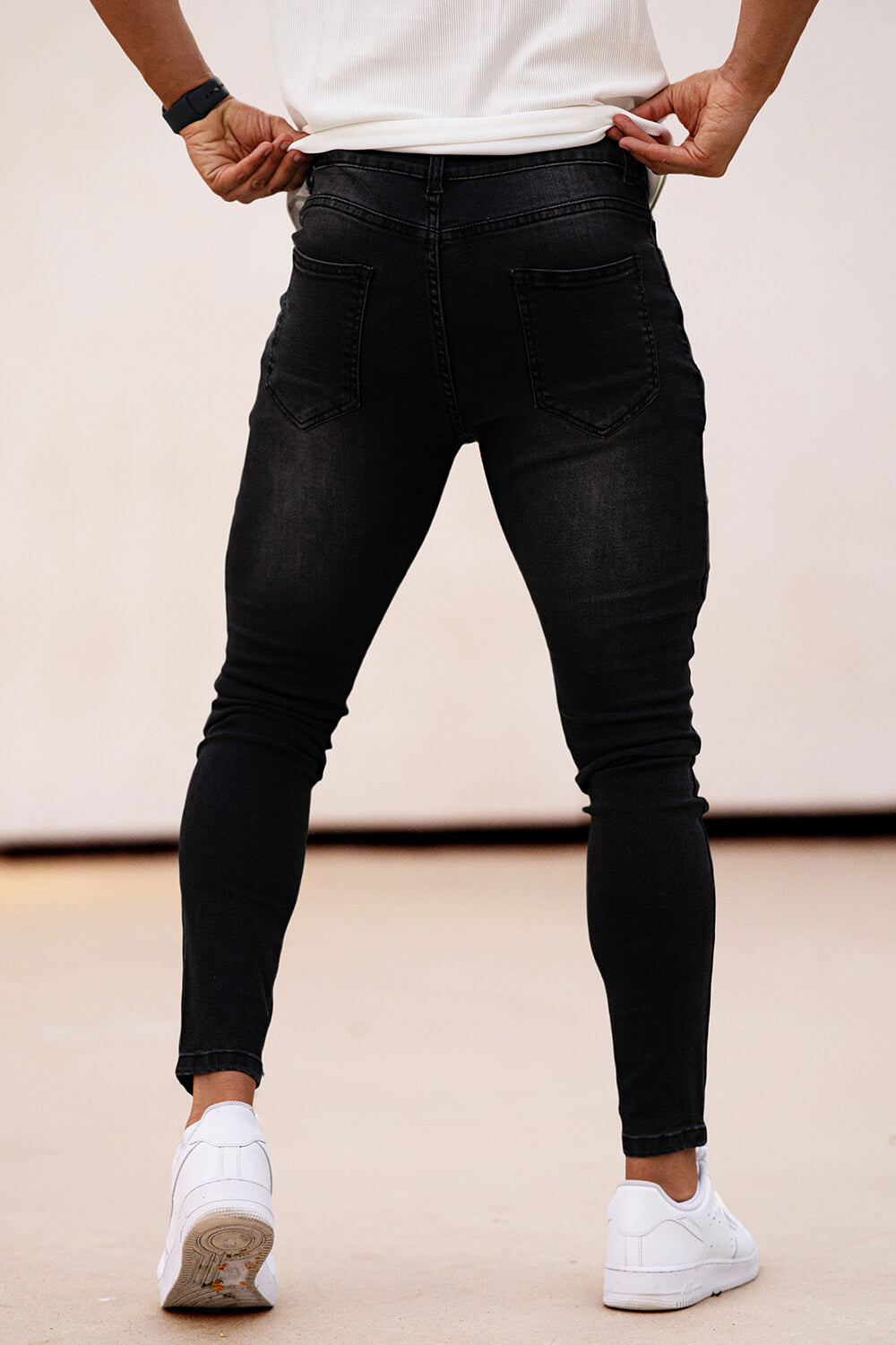 Men Stretch Skinny Jean - Black