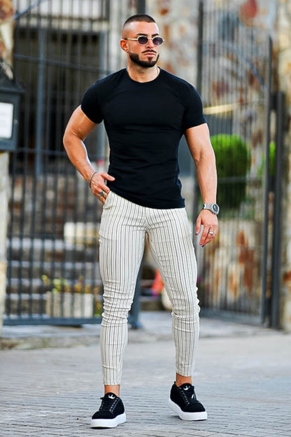 Mens Skinny Pant - Stripe