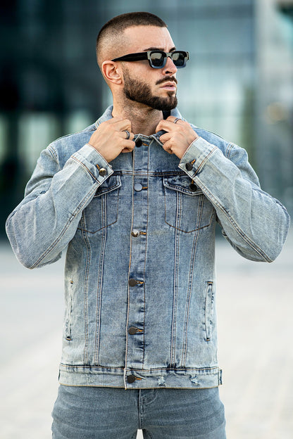 Men's Stylish Denim Jacket (Presale)