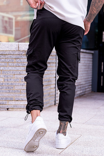 Men's Casual Cargo Pant - Black