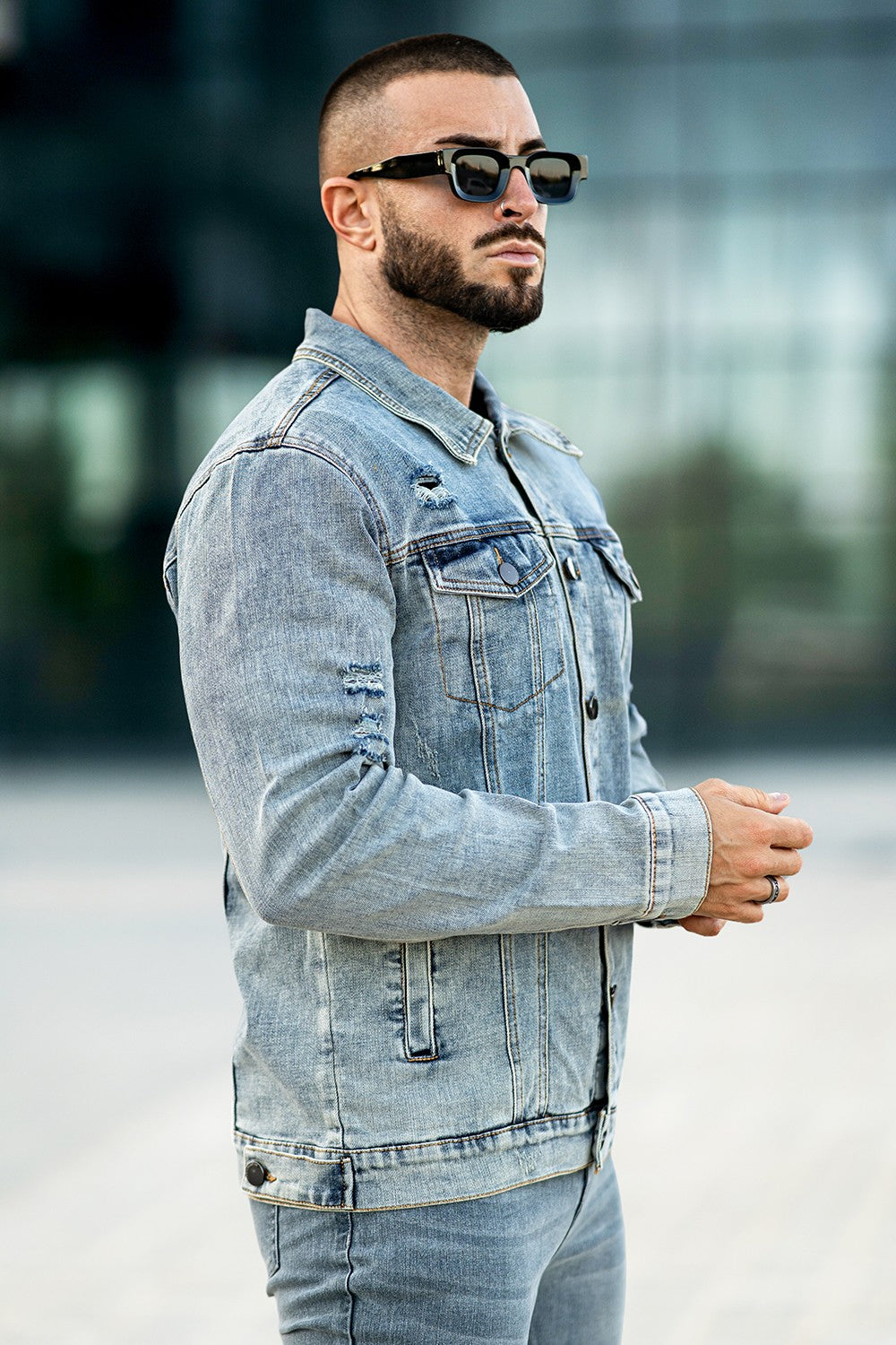 Men's Stylish Denim Jacket (Presale)