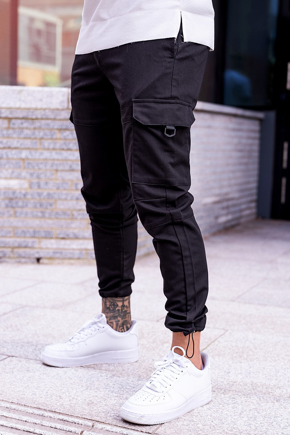 Men's Casual Cargo Pant - Black