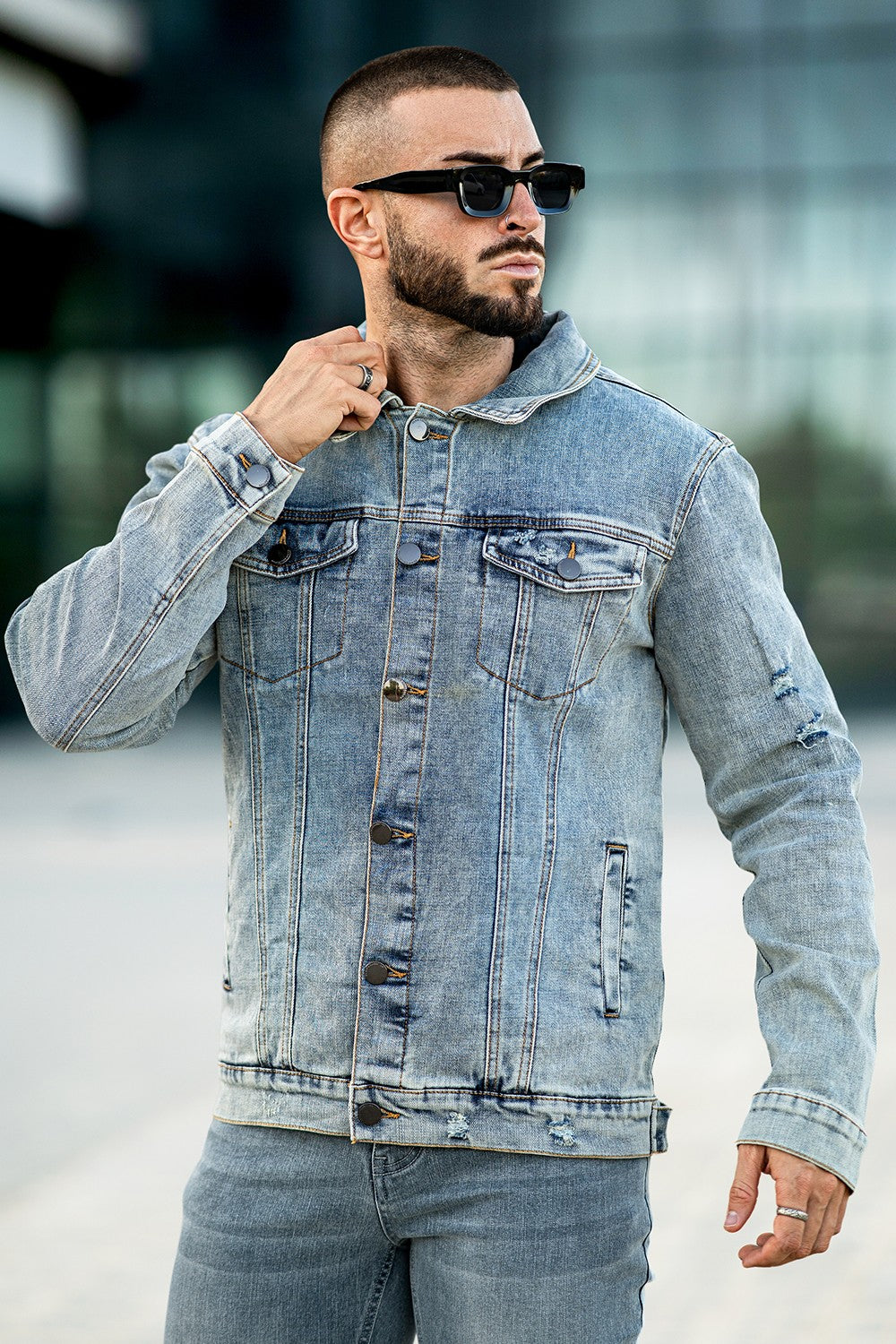 Men's Stylish Denim Jacket (Presale)