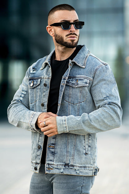 Men's Stylish Denim Jacket (Presale)