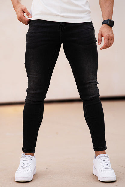 Men Stretch Skinny Jean - Black