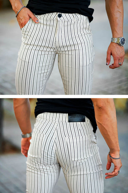 Mens Skinny Pant - Stripe