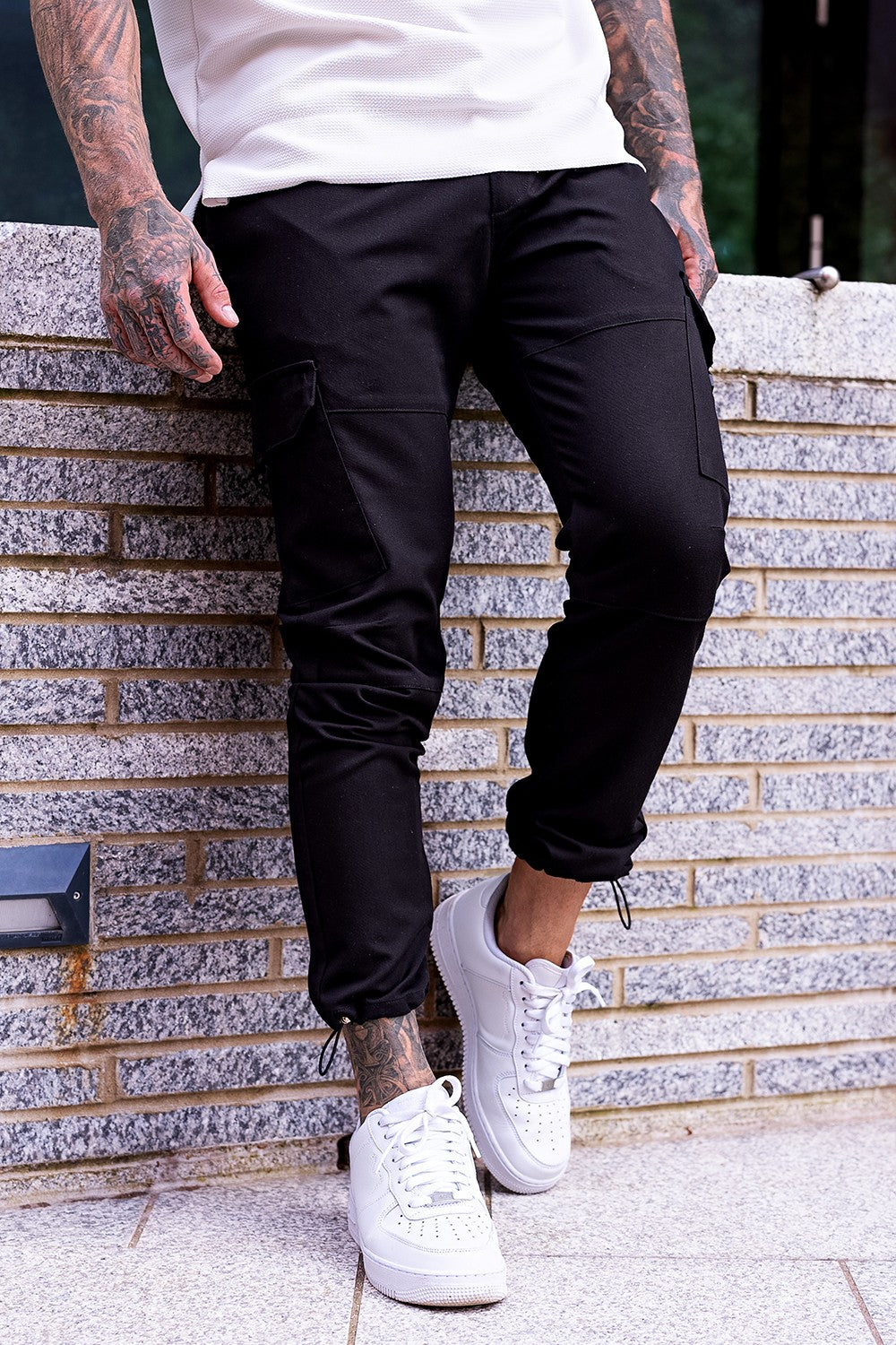 Men's Casual Cargo Pant - Black