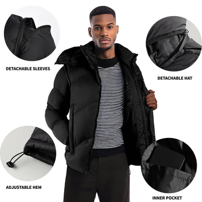 Men's Down Coat - Black