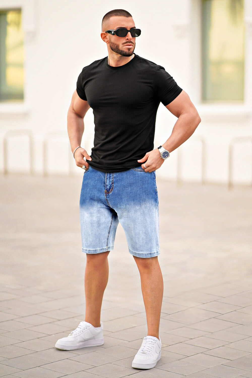 Men's Denim Short - Gradient Color