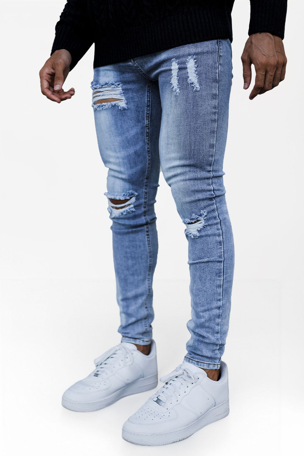 Light Blue Skinny Jean - Ripped