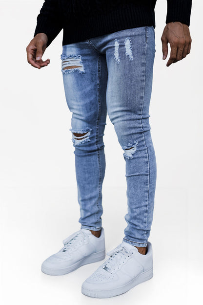 Light Blue Skinny Jean - Ripped