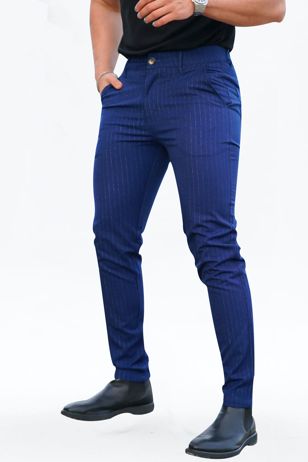 navy blue chino pants