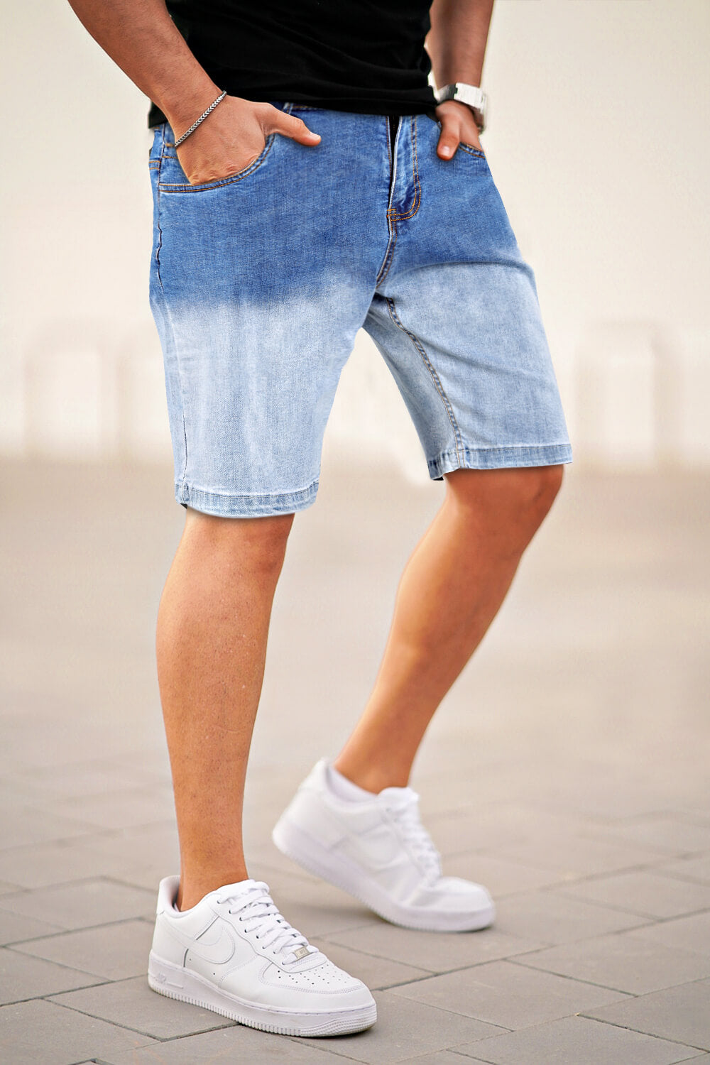 Men's Denim Short - Gradient Color