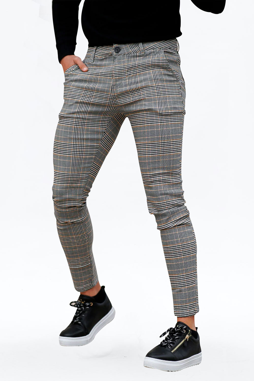 grey skinny chino