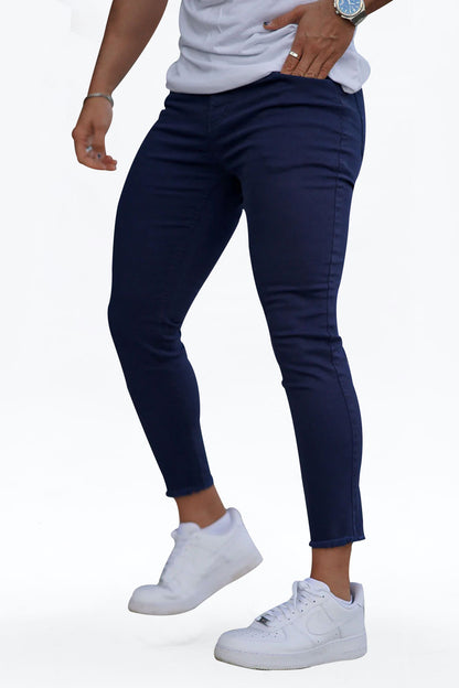 navy blue skinny jeans