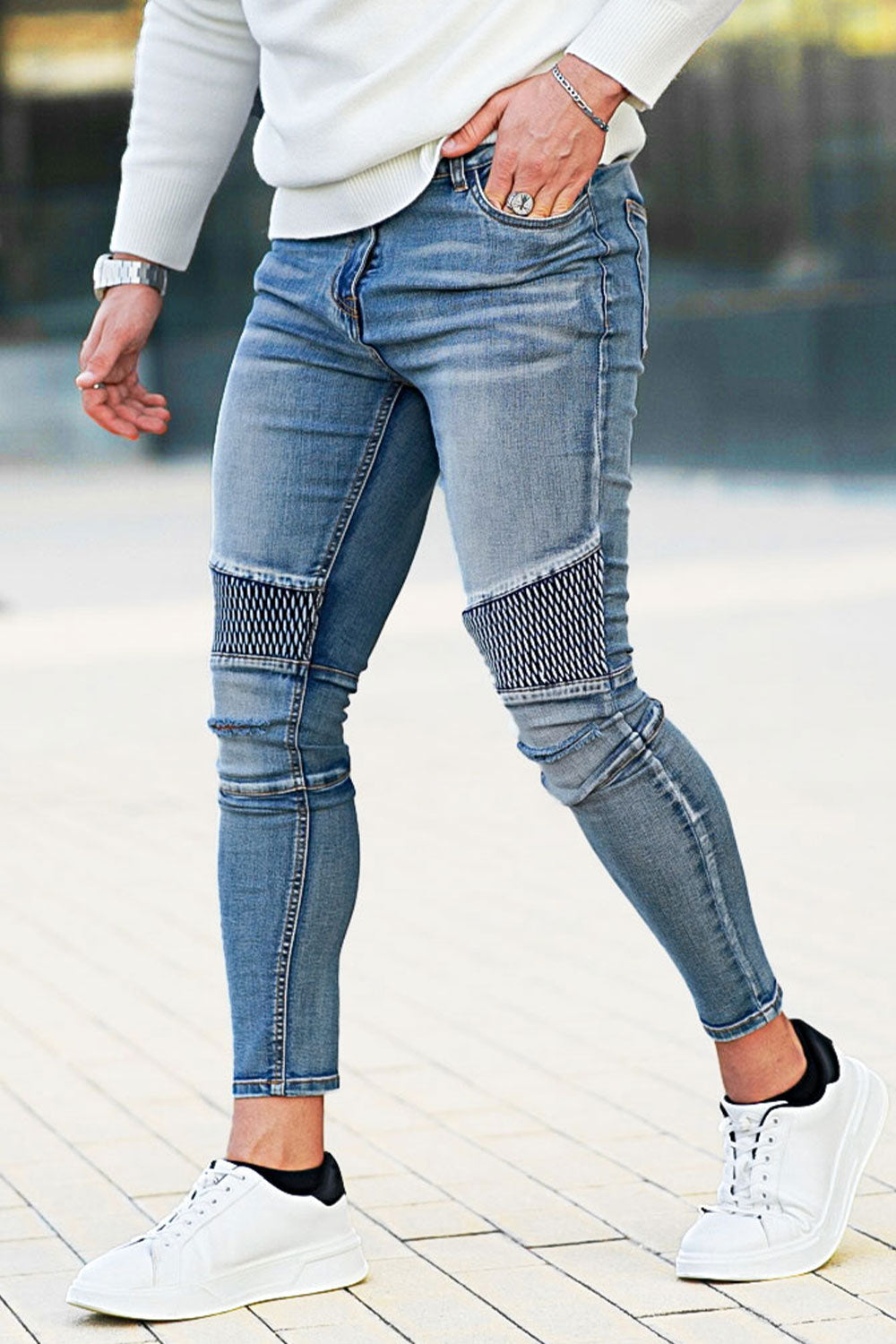 classic blue jeans - super stretch