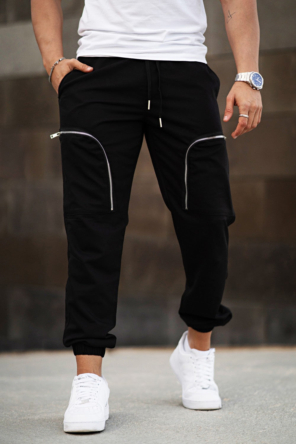 Men's Sport Pant - Zipper & Black