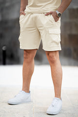 Mens Casual 2 Piece Set - Khaki