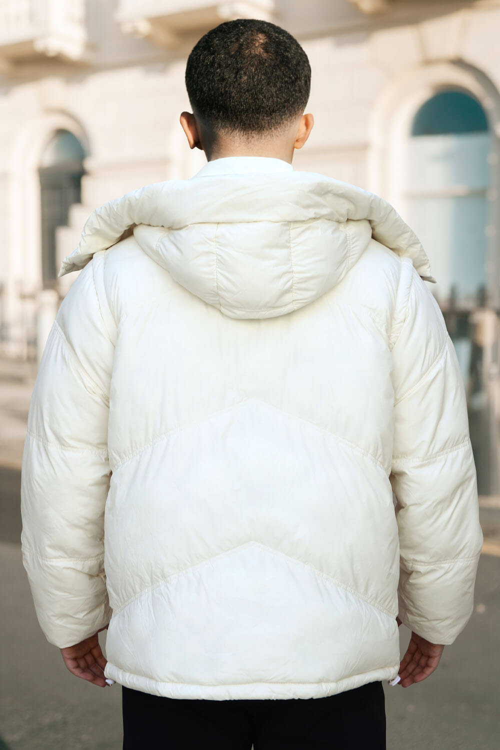 Men's Down Coat - White