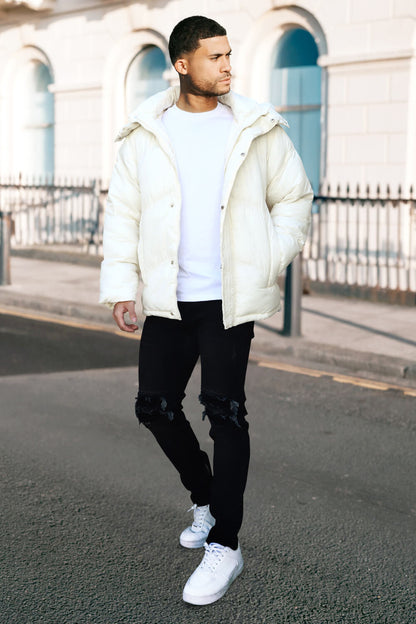 Men's Down Coat - White