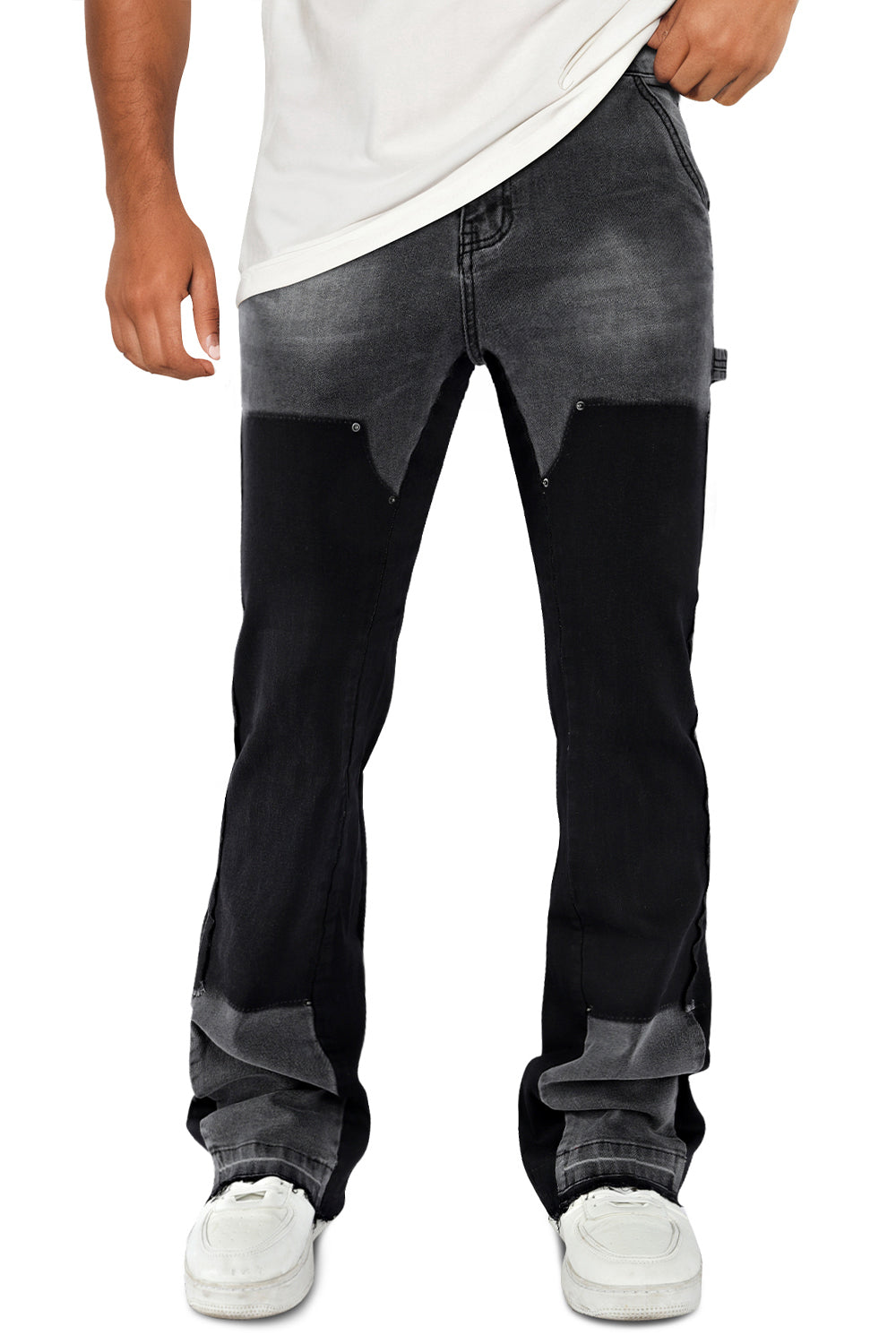 Men Denim Flare Pant - Black (Presale)