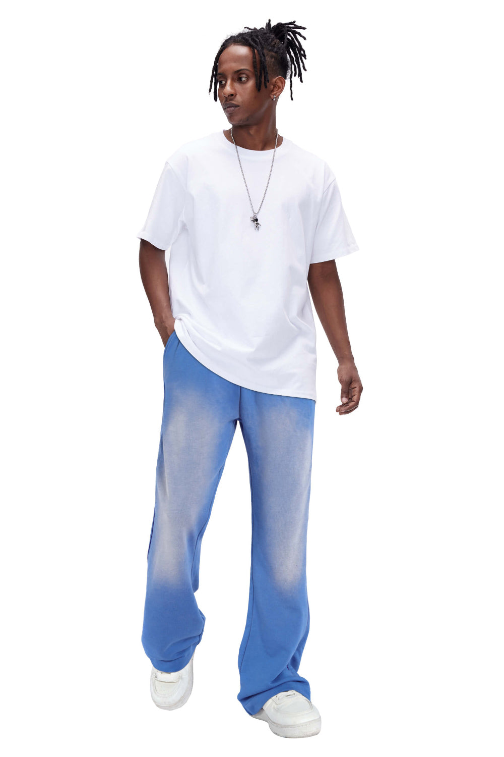 Men's Flared Pant - Blue