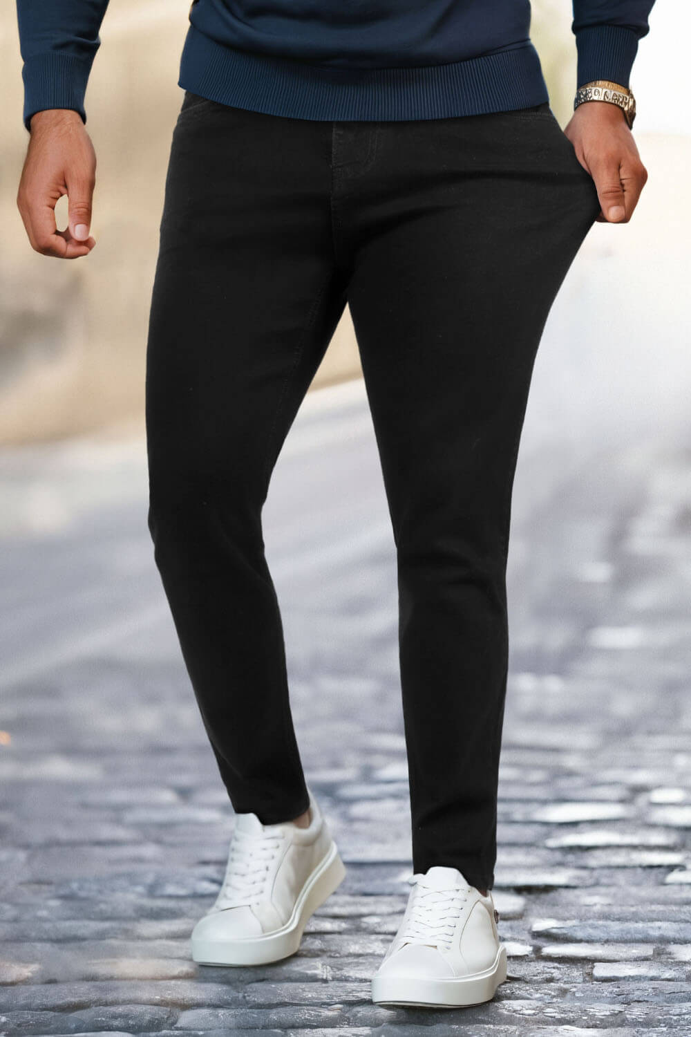 Men's Stretch Slim Fit Jean - Black