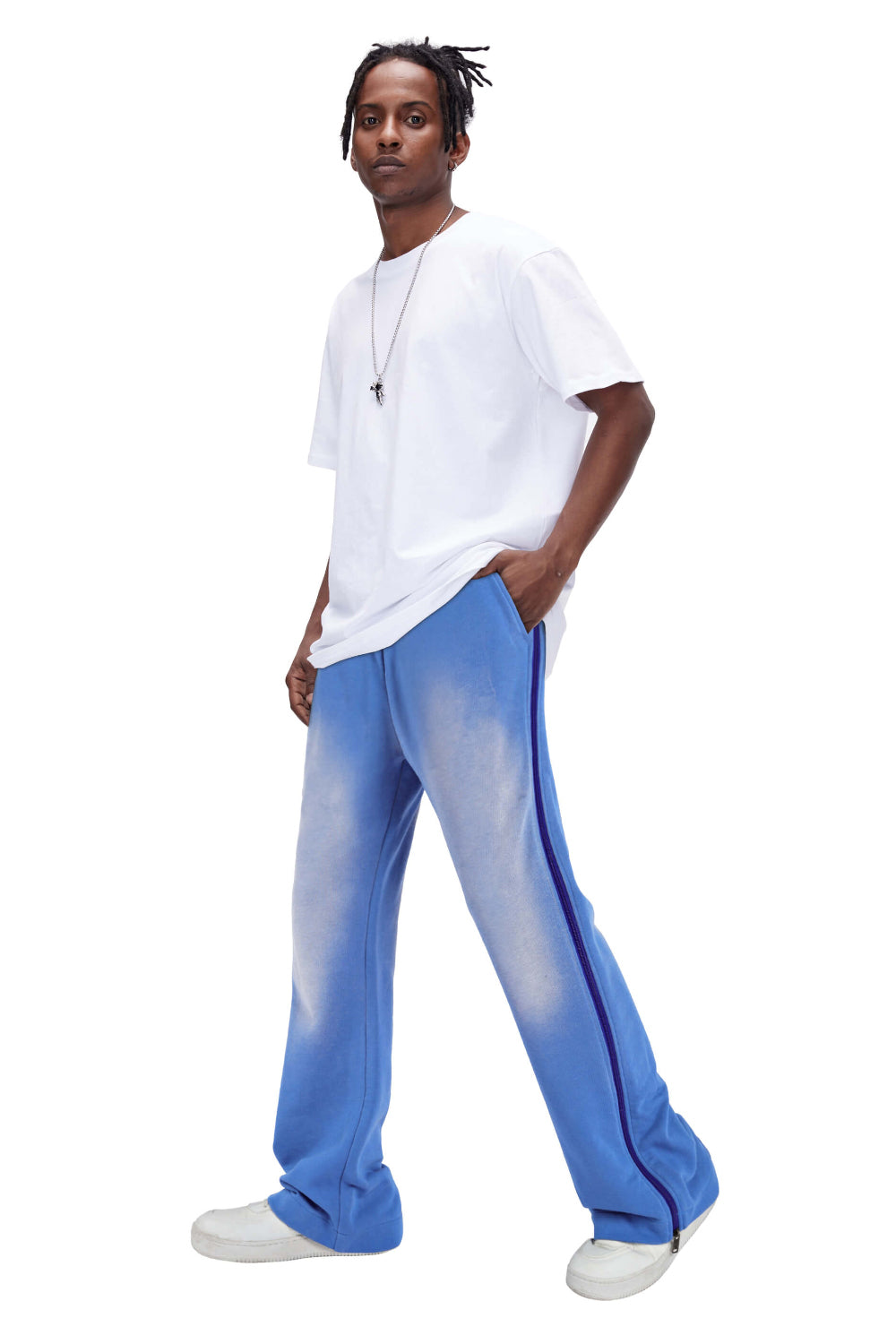 Men's Flared Pant - Blue