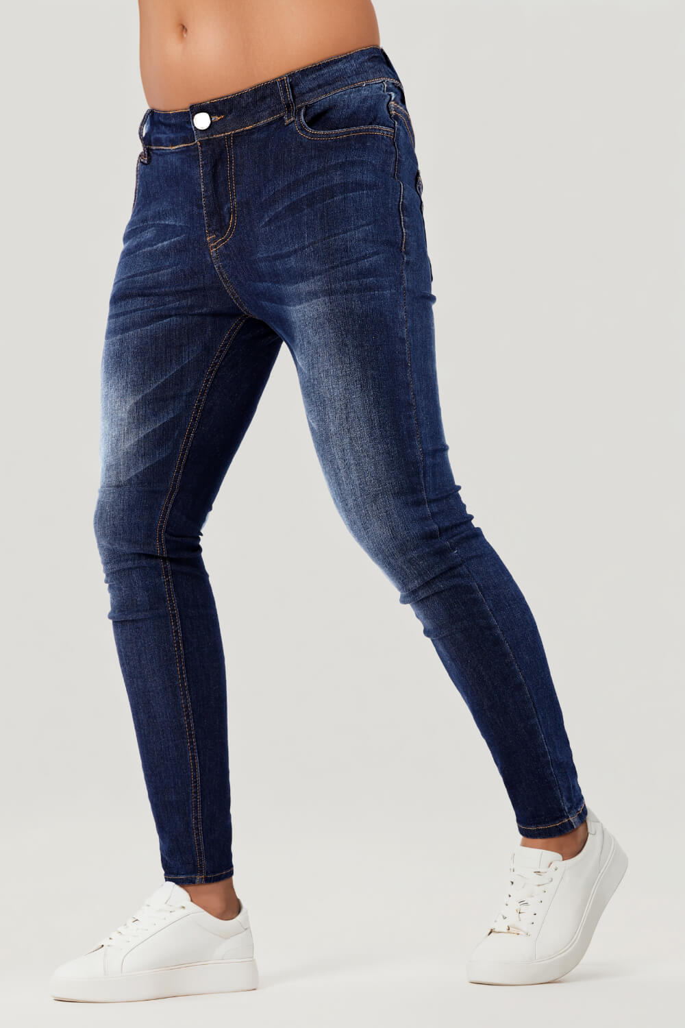 JEANS SUPER SKINNY FIT HOMBRE AZUL