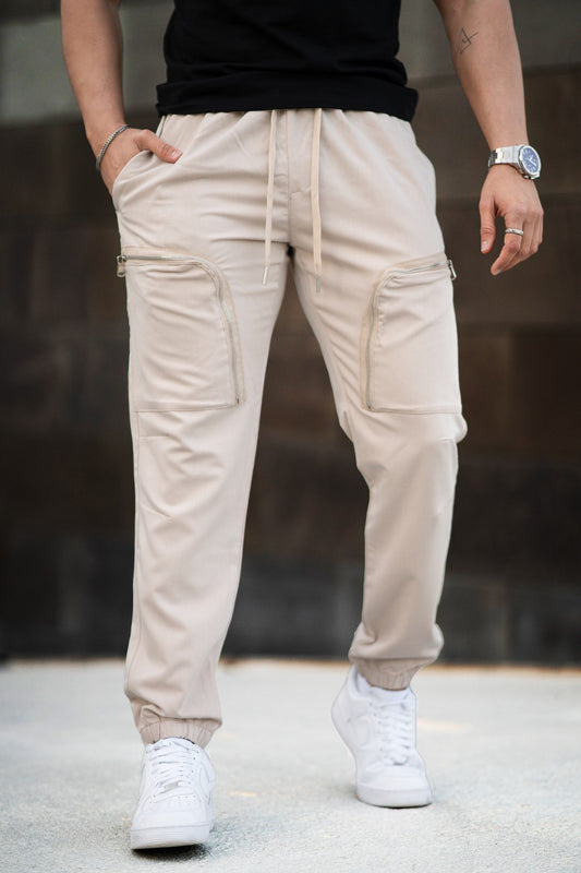 Men's Sport Pant - Zipper & Khaki