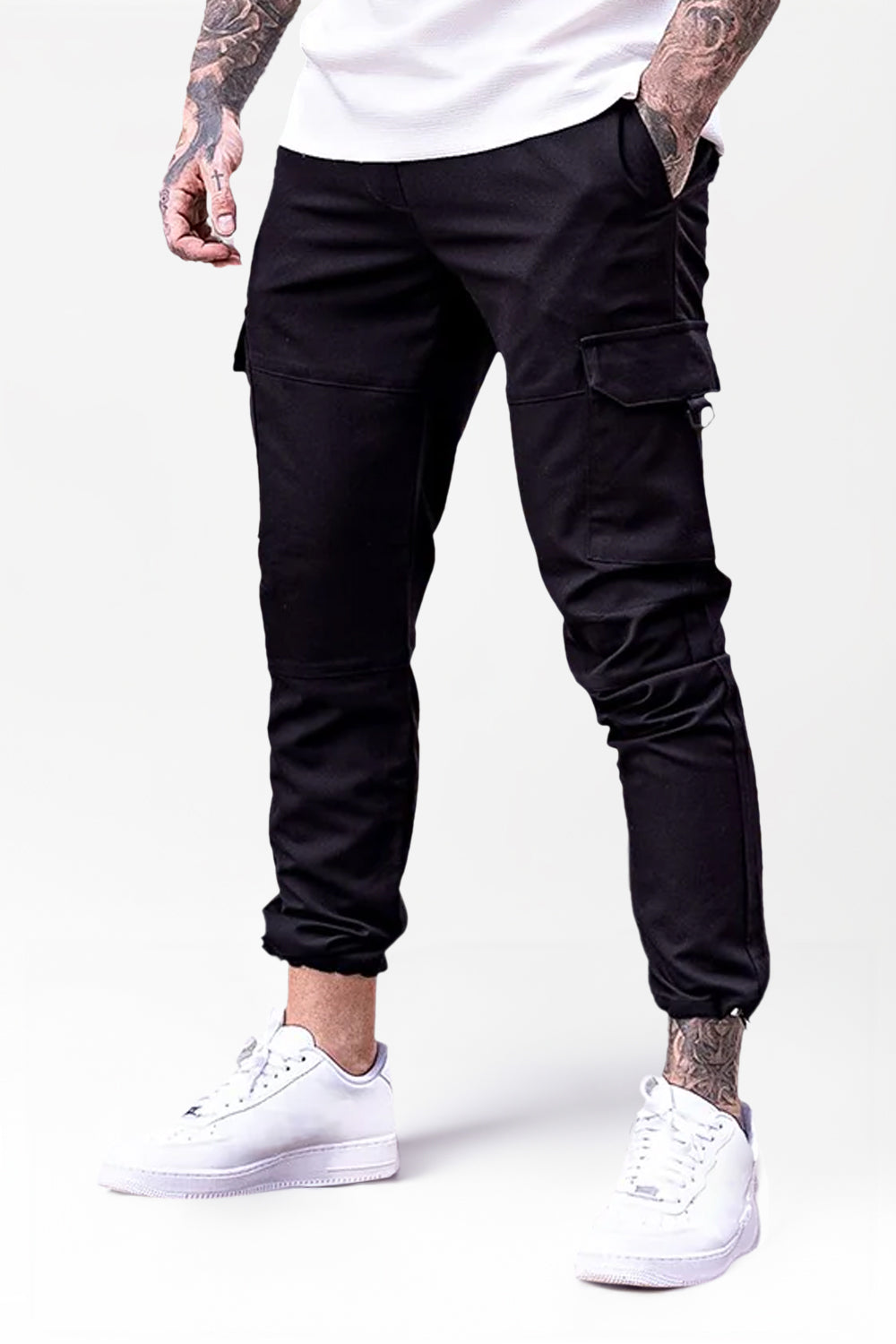 Men's Casual Cargo Pant - Black