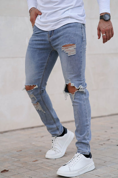 ripped slim fit jeans