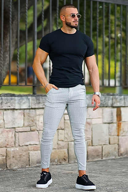 men's grey chino pants