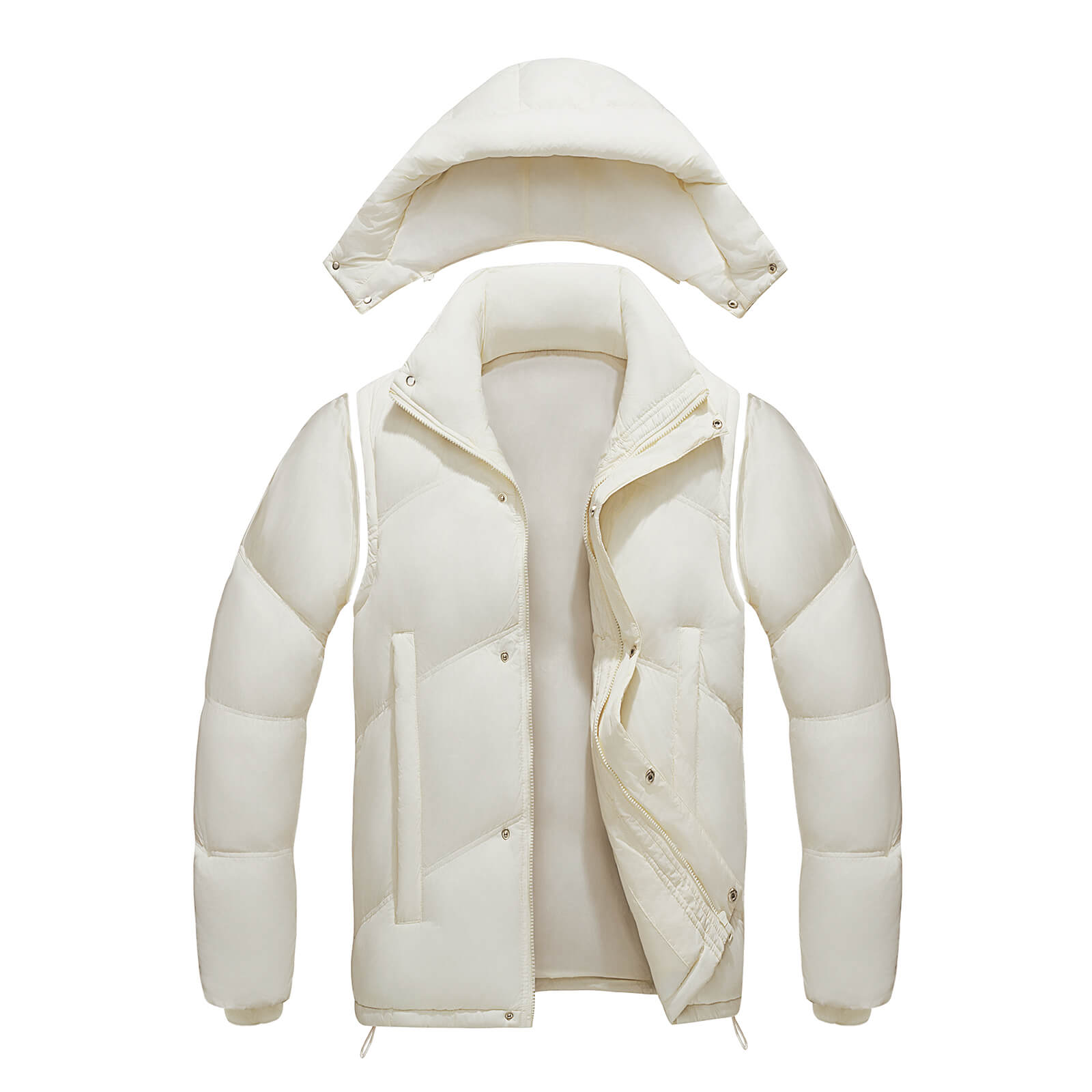 Men's Down Coat - White