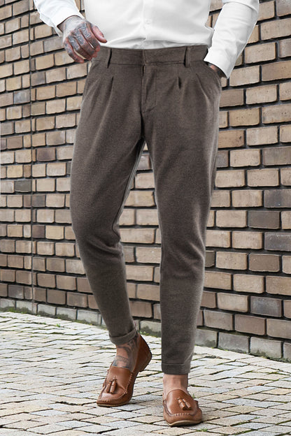 Relaxed Chino Pants - Brown