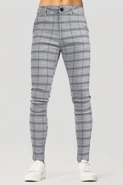 Men's Skinny Grey Pant - Lattice