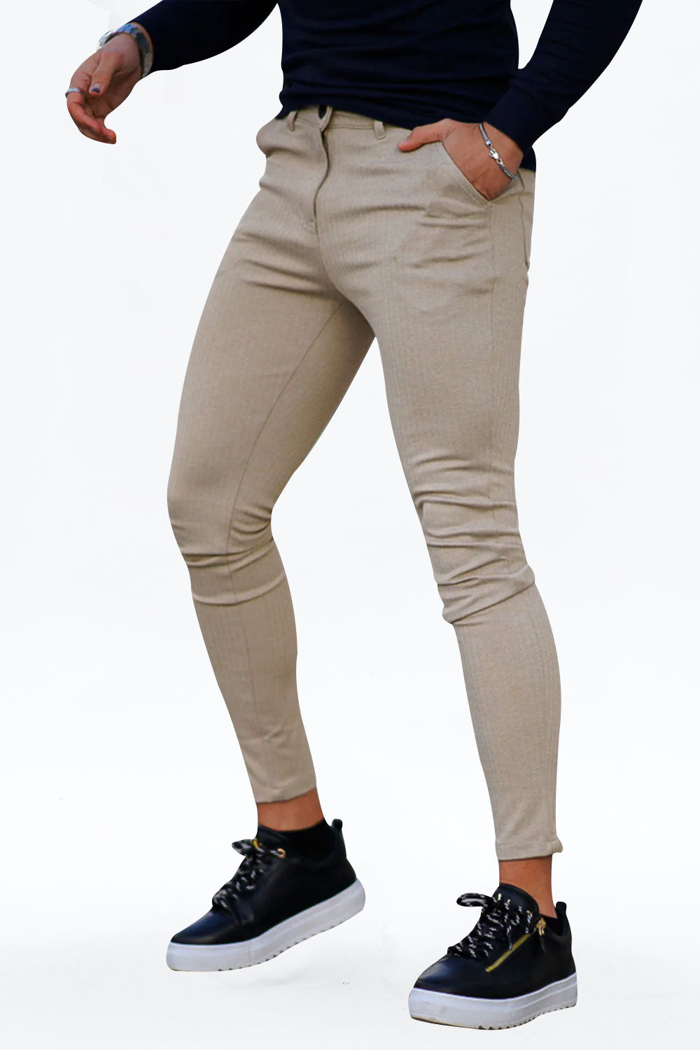 men's slim fit stretch chinos