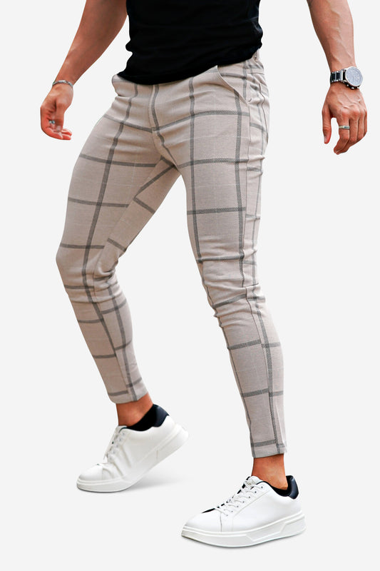 Mens Skinny Pant - Plaid