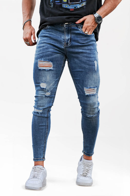 Men‘s Blue Skinny Jean - Ripped