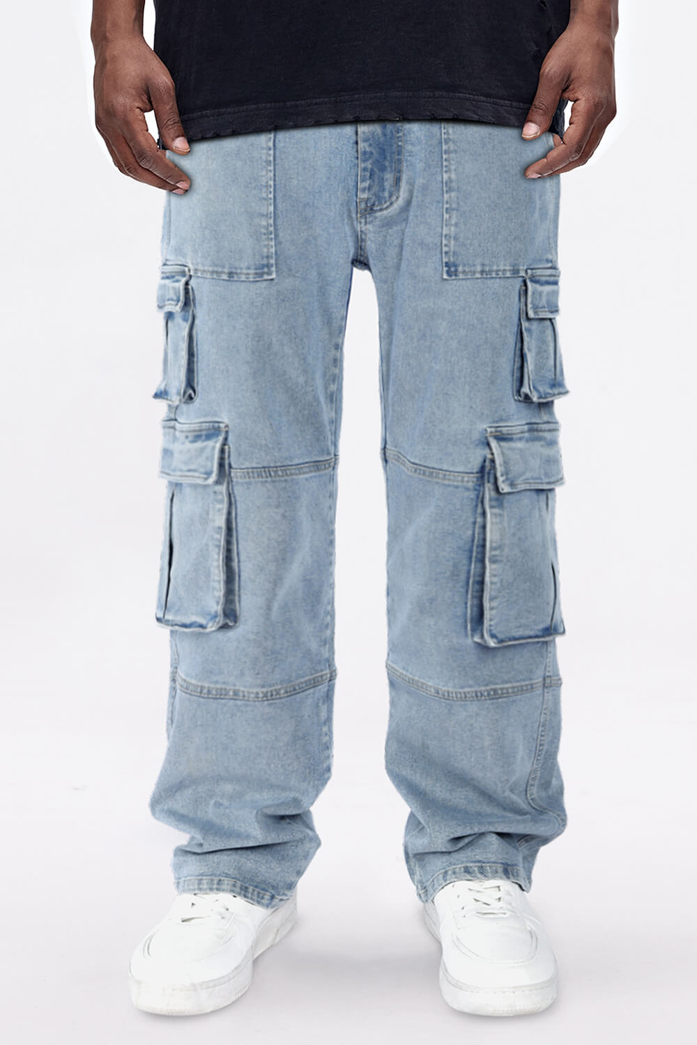 Men's Straight Jean - Blue & Pocket