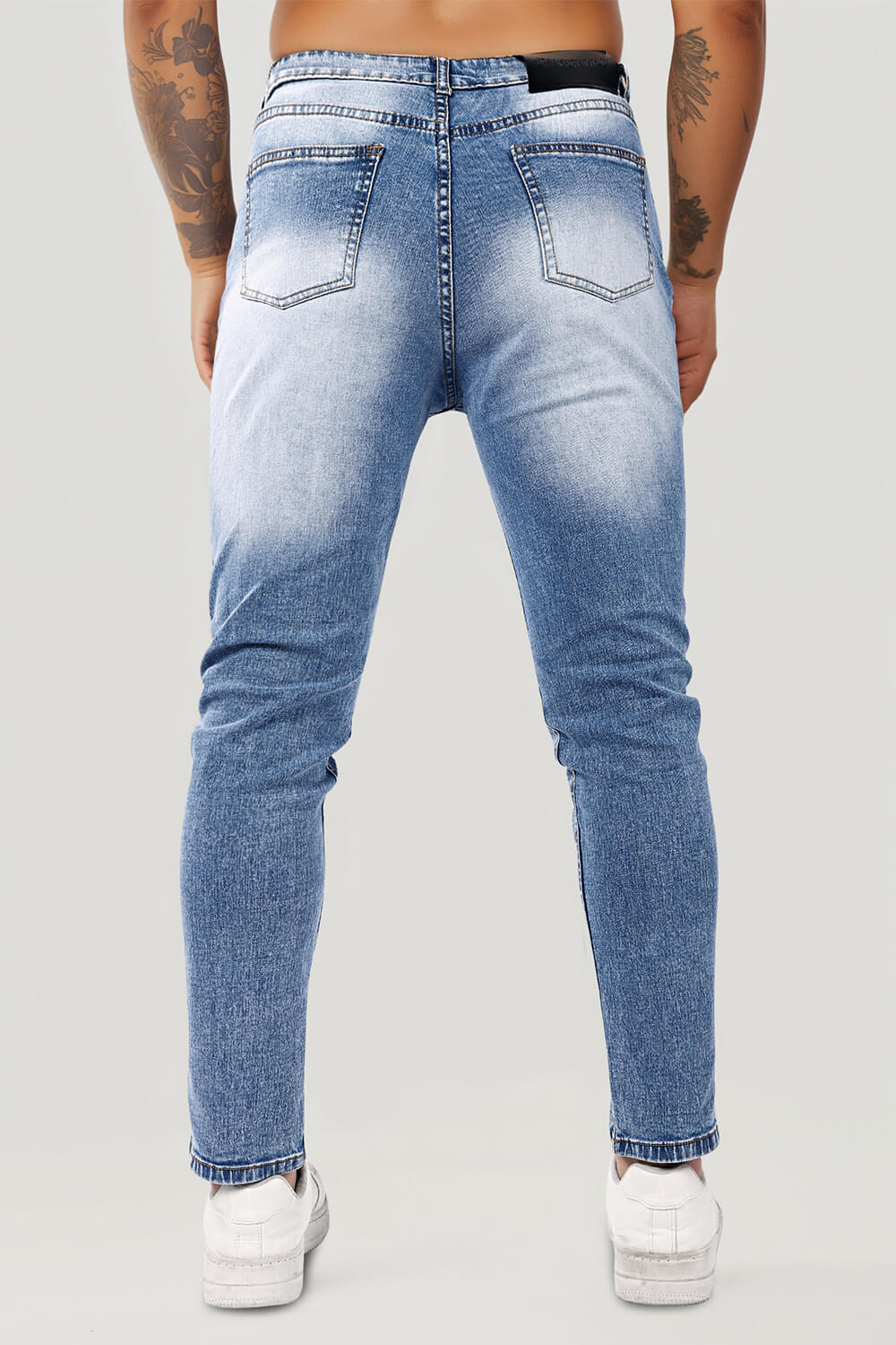 Men's Stretch Skinny Jean - Washed Blue