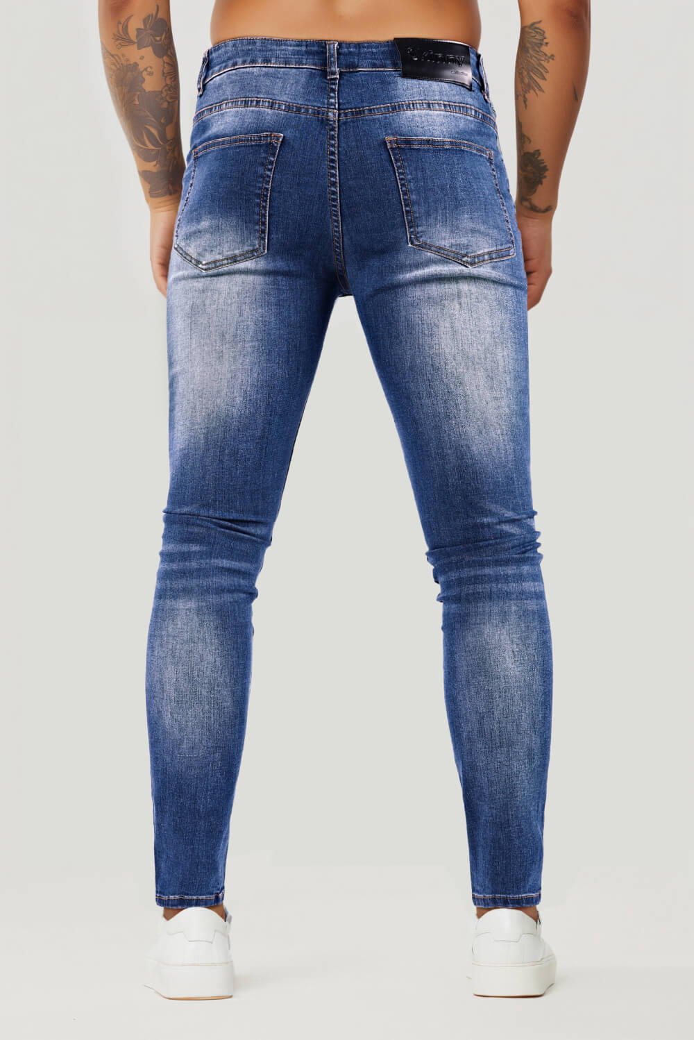 JEANS SUPER SKINNY FIT HOMBRE AZUL