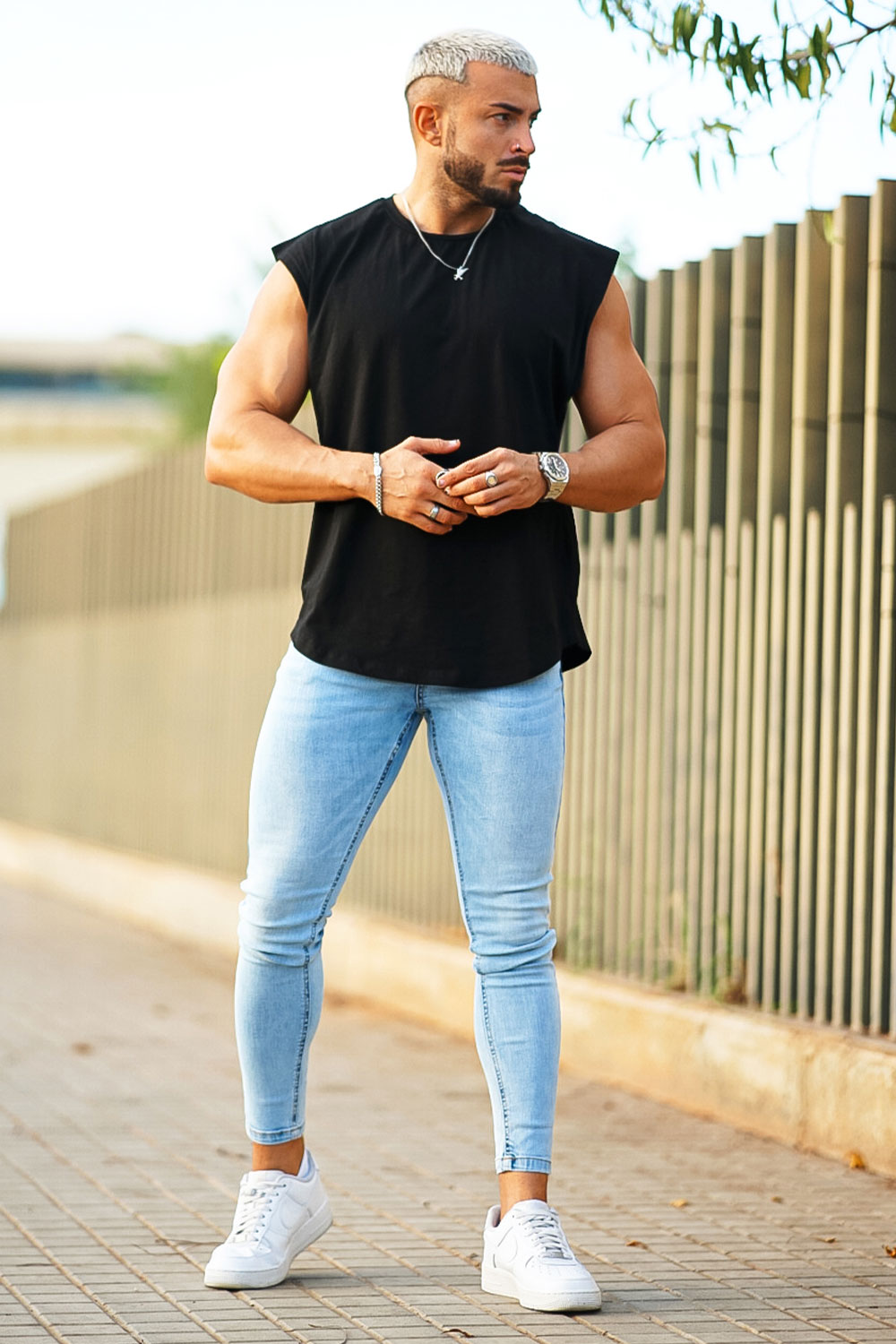 fashion skinny jeans for men