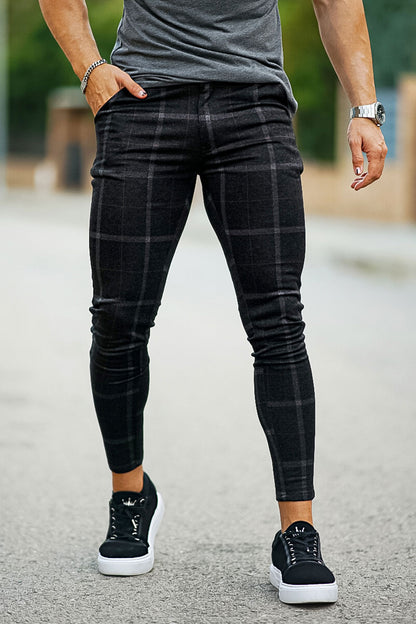 black skinny chino pants